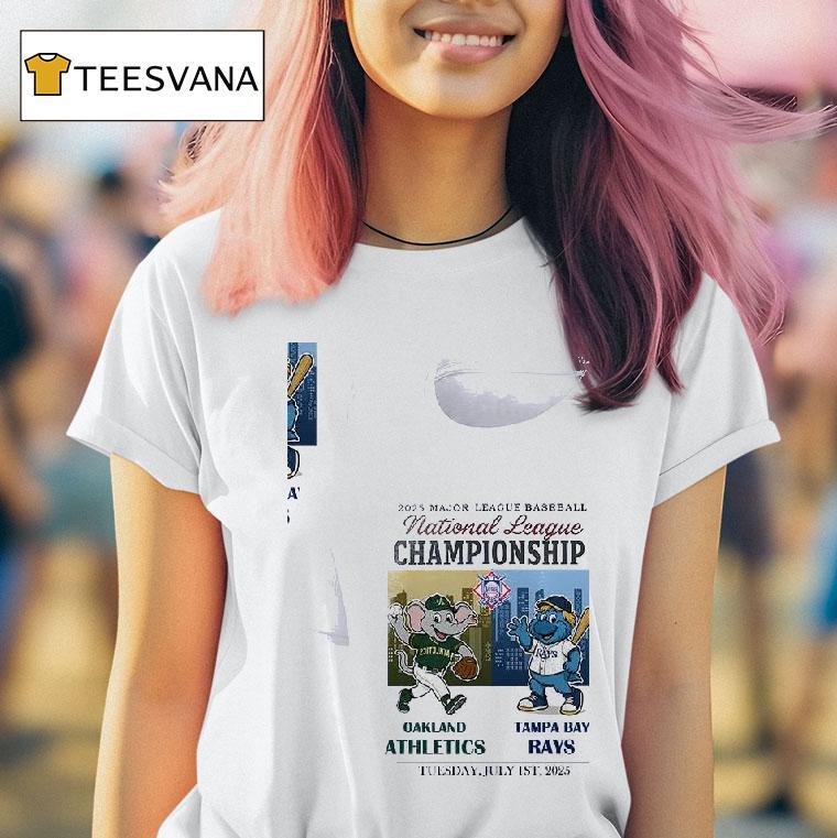 Oakland Athletics Vs Tampa Bay Rays Mlb National Championship Mascots T Shirt