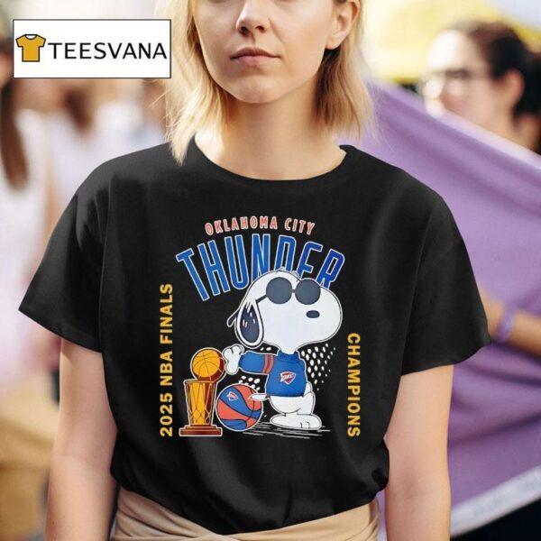 Oklahoma City Thunder Finals Champions Snoopy T Shirt