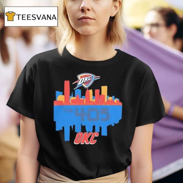 Oklahoma City Thunder The City Skyline T Shirt