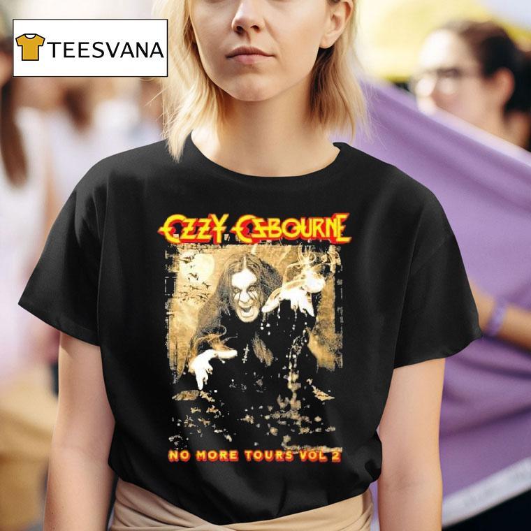 Ozzy Osbourne No More Tours Vol Rising With Tourback T Shirt