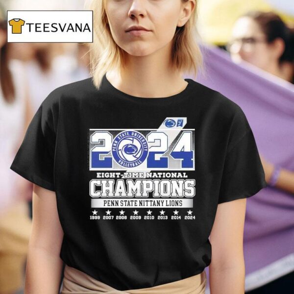 Penn State Nittany Lions Eight Time National Champions T Shirt