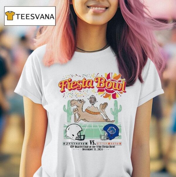 Penn State Nittany Lions Vs Boise State Broncos Fiesta Bowl Matchup Camelback Clash Cfp Vrbo T Shirt