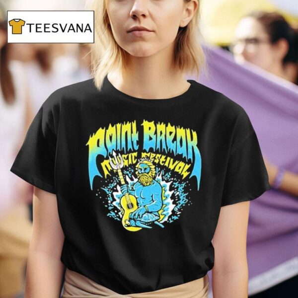 Point Break Music Festival In Virginia Beach Poseidon Guitar T Shirt