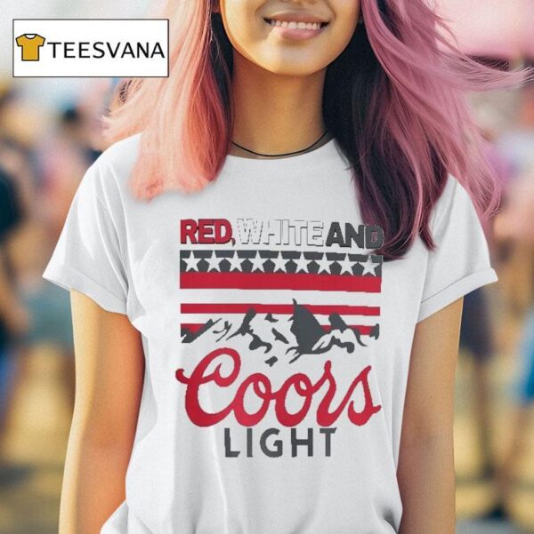 Red White And Coors Light Th Of July T Shirt