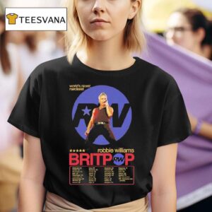 Robbie Williams World Nicest Narcissist Britpop Tour Date T Shirt