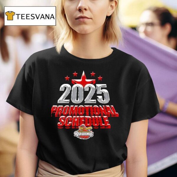 Rochester Red Wings Promotional Schedule T Shirt