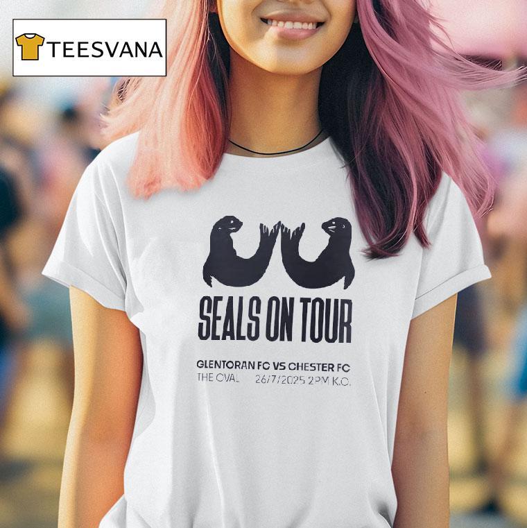 Seals On Tour Glentoran Fc Vs Chester Fc T Shirt