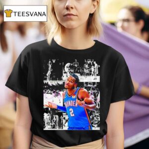 Shai Gilgeous Alexander Shrug Thunder Basketball T Shirt