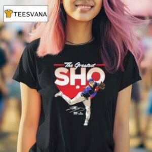 Shohei Ohtanilos Angeles Dodgers Baseball The Greatest Sho Bold Siganature T Shirt