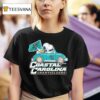 Snoopy And Woodstock The Peanuts Driving Car Coastal Carolina Chanticleers T Shirt