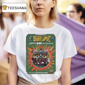 Sublime Live Show At Red Rocks Amphitheatre In Morrison Co On April Featuring Psychedelic Comic Mushroom Sun And Alien T Shirt