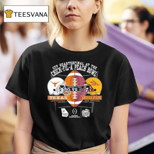 Texas Longhorns Vs Arizona State Sun Devils Peach Bowl T Shirt