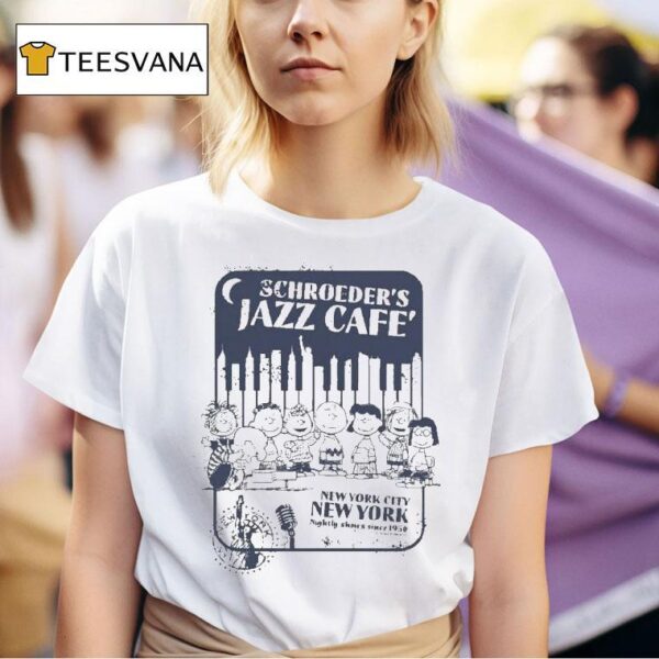 The Peanuts Schroeder S Jazz Cafe New York City T Shirt
