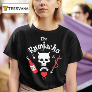 The Rumjacks Blackbeard Skull T Shirt