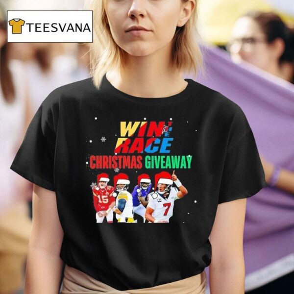 The Win Race Christmas Giveaway Football T Shirt