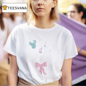 Tied Up With Magic Balloons Mickey Bow T Shirt