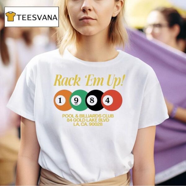 Vice Rack Em Up Pool And Billiards Club Gold Lake Blvd La Ca T Shirt