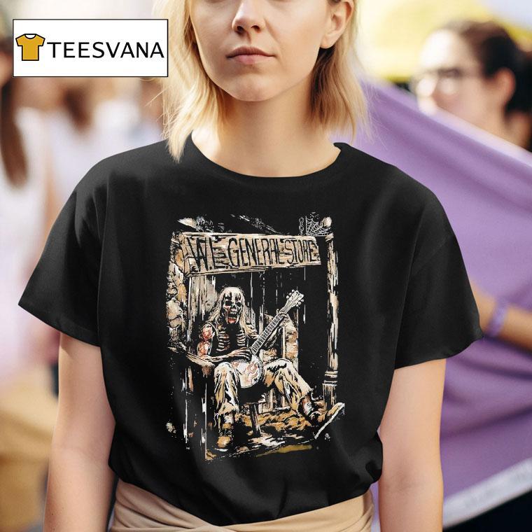 Warren Lotas Wl General Skeleton Guitar T Shirt