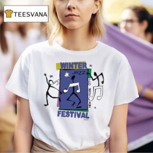 Winter Jazzfest New York City Soul Dancing Notes Artist Lineup T Shirt