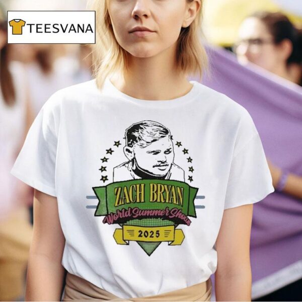 Zach Bryan World Summer Show Head Faces T Shirt