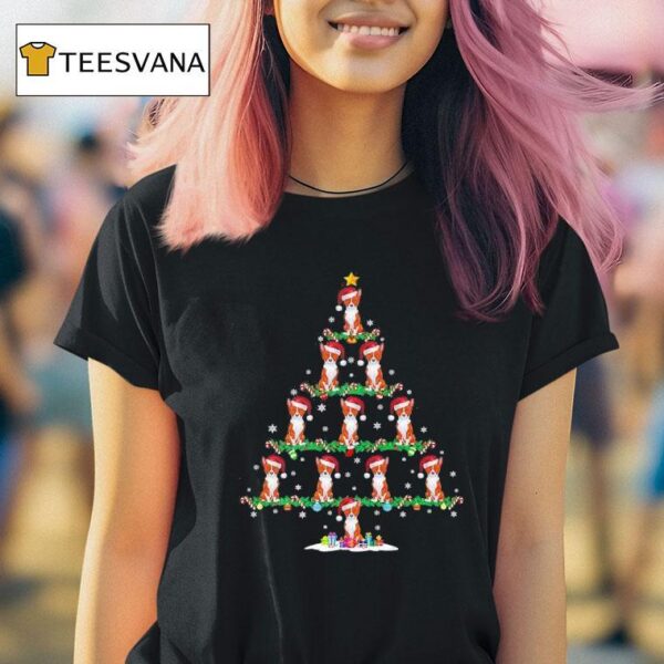 Basenji Dogs Christmas Tree T Shirt