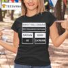 Bible Kill Count Not Including The Flood Satan God T Shirt