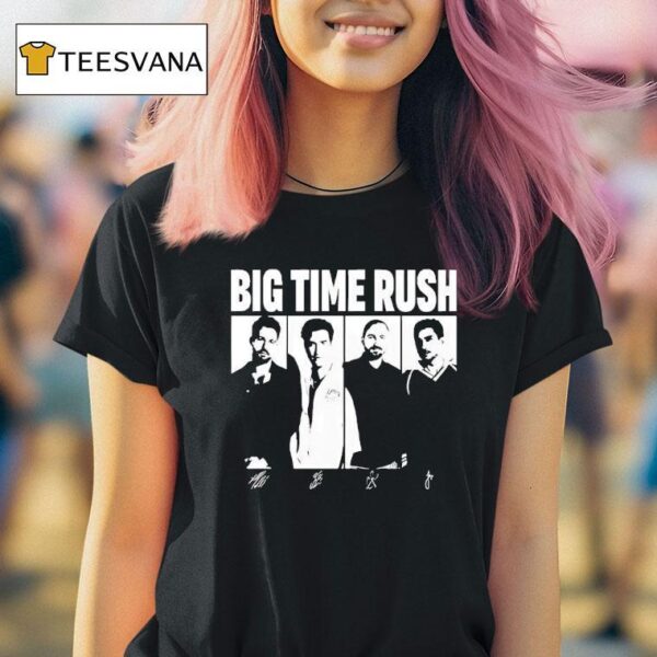 Big Time Rush Tour Signatures T Shirt