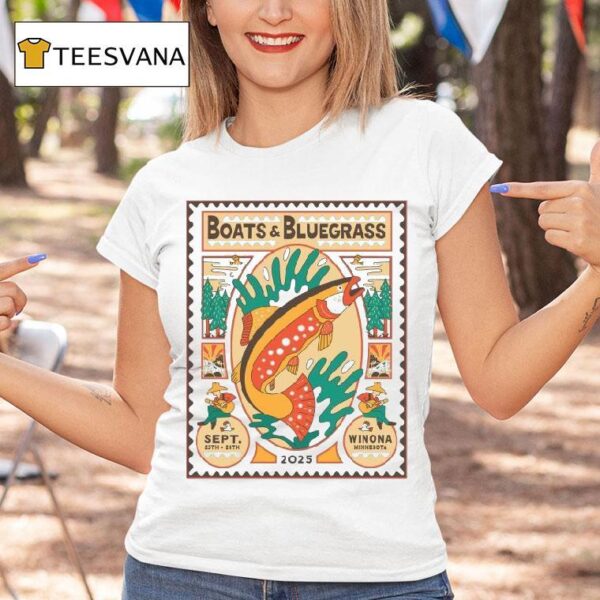 Boats Bluegrass Festival September Winona Minnesota T Shirt