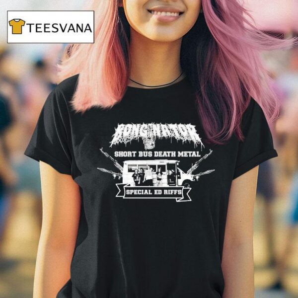 Bonginator School Bus Death Metal Special Ed Riffs T Shirt