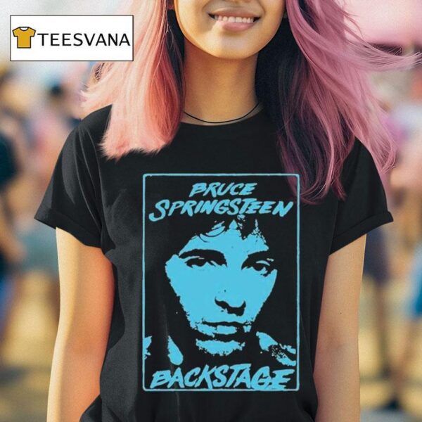 Bruce Springsn And The E Street Band Back Stage Face T Shirt
