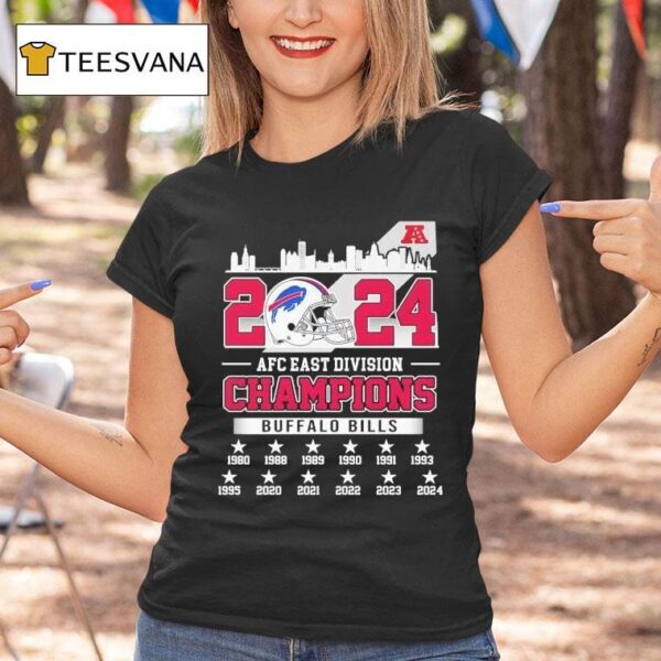 Buffalo Bills Football Afc East Division Champions Skyline T Shirt