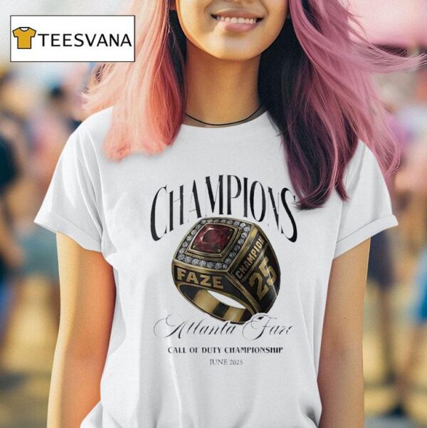 Champions Atlanta Faze Call Of Duty Championship June T Shirt