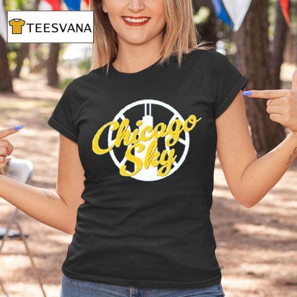 Chicago Sky Team Sky Logo T Shirt