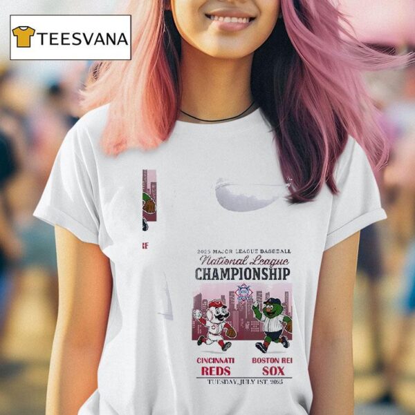 Cincinnati Reds Vs Boston Red Sox Mlb National Championship Mascots T Shirt