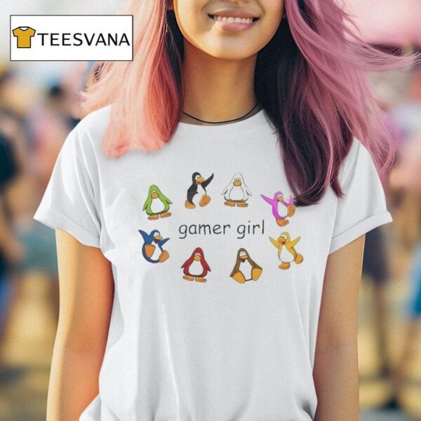 Club Penguin Gamer Girl T Shirt