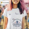 Detroit Tigers American League Champions T Shirt