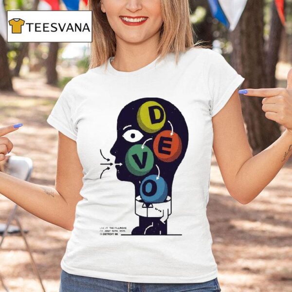 Devo Live At The Fillmore O Detroit Mi On Head T Shirt