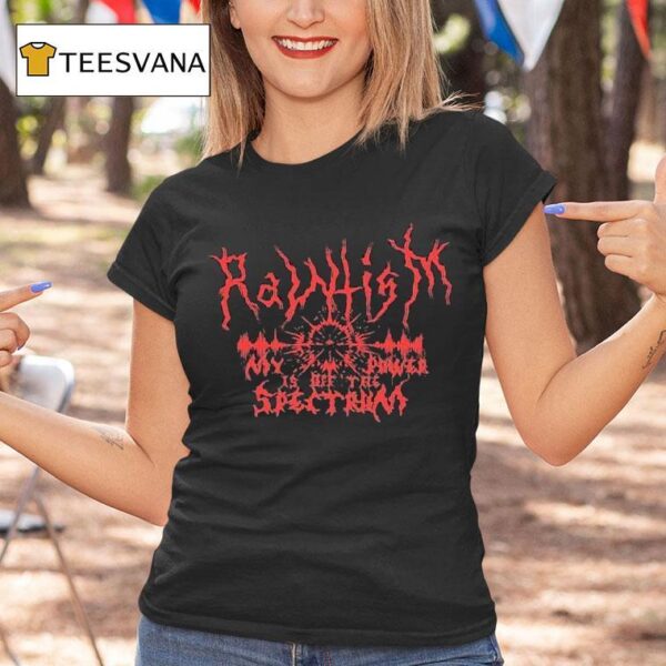 Dom Mazzetti Rawtism Power Off The Spectront Fitted T Shirt