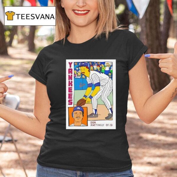 Don Mattingly Simpson Parody T Shirt