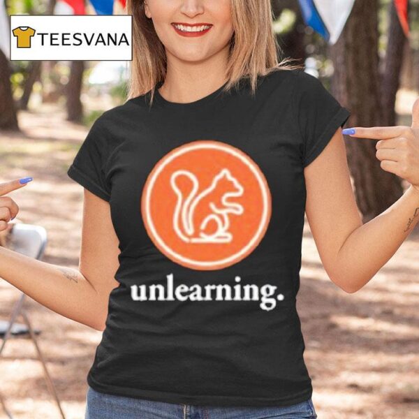 Evidence Unlearning Squirrel Logo T Shirt