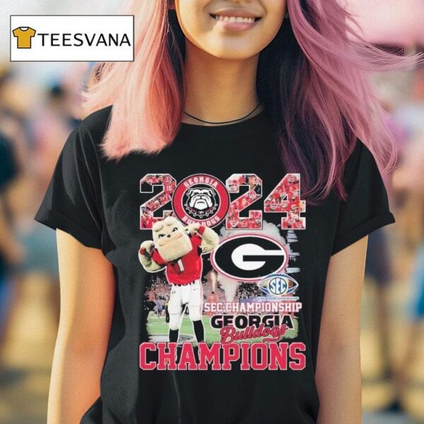 Georgia Bulldogs Sec Championship Mascot T Shirt