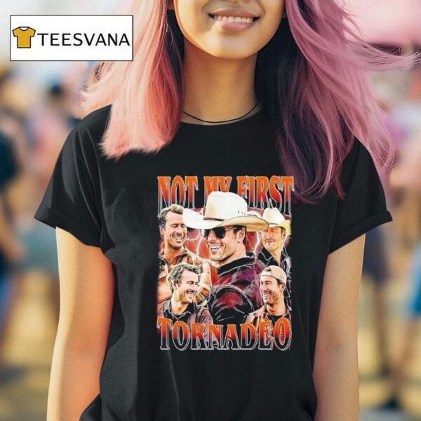 Glen Powell Not My First Tornadeo Graphic T Shirt