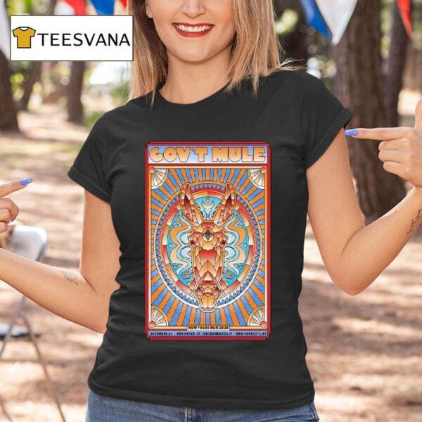 Gov T Mule Nye Shows In New Haven Ct And New York Ny T Shirt