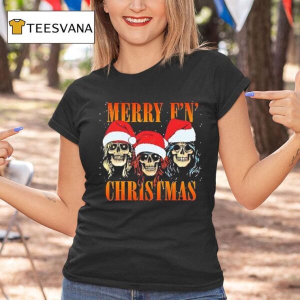 Guns N Roses Merry F N Christmas T Shirt