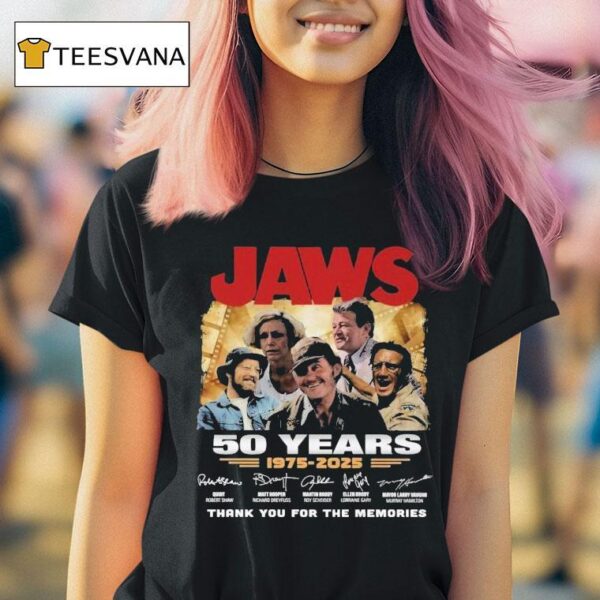 Jaws Years Thank You For The Memories Signatures T Shirt