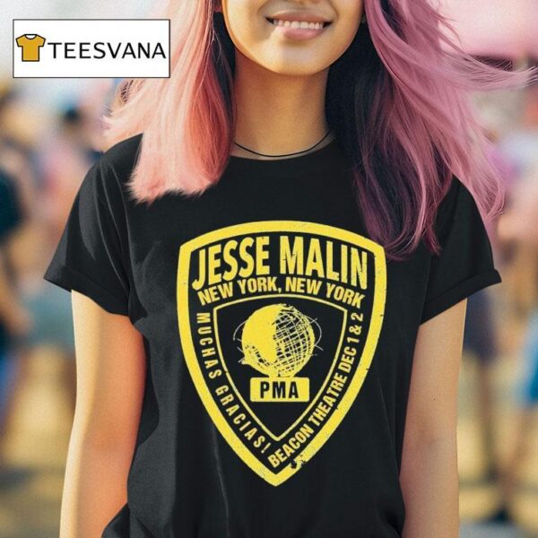 Jesse Malin New York Beacon Theatre Badge Pma T Shirt