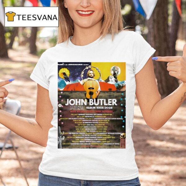 John Butler Prism Album Tour At The Princess Theatre In Brisbane Australia On September T Shirt