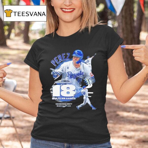 Kansas City Royals Salvador Perez Multi Hr Games T Shirt
