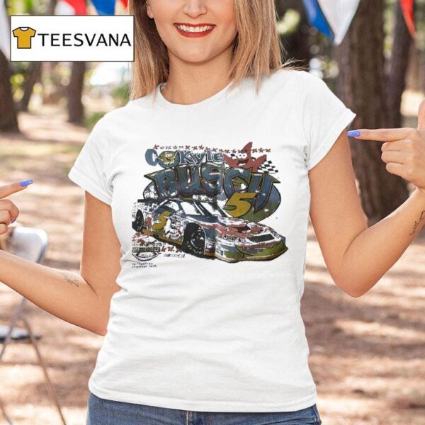 Kyle Busch Squarepants Racing Cartoon T Shirt