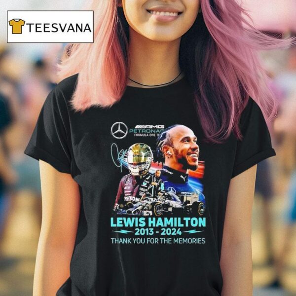 Lewis Hamilton Thank You For The Memories Signature T Shirt